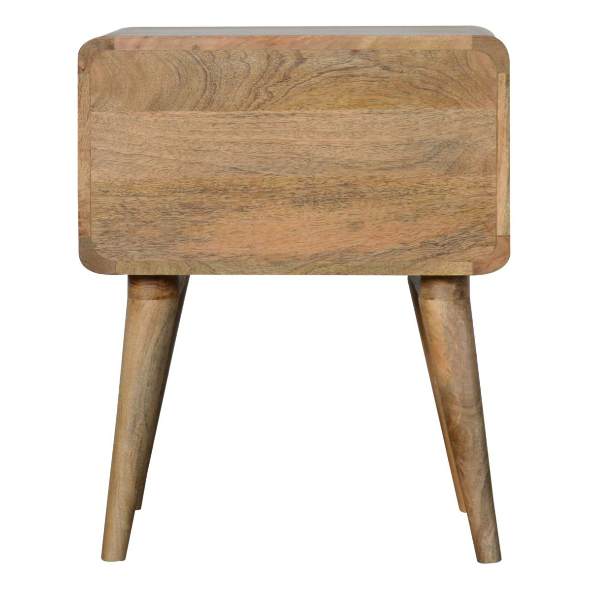 Table de chevet en manguier, vue arrière