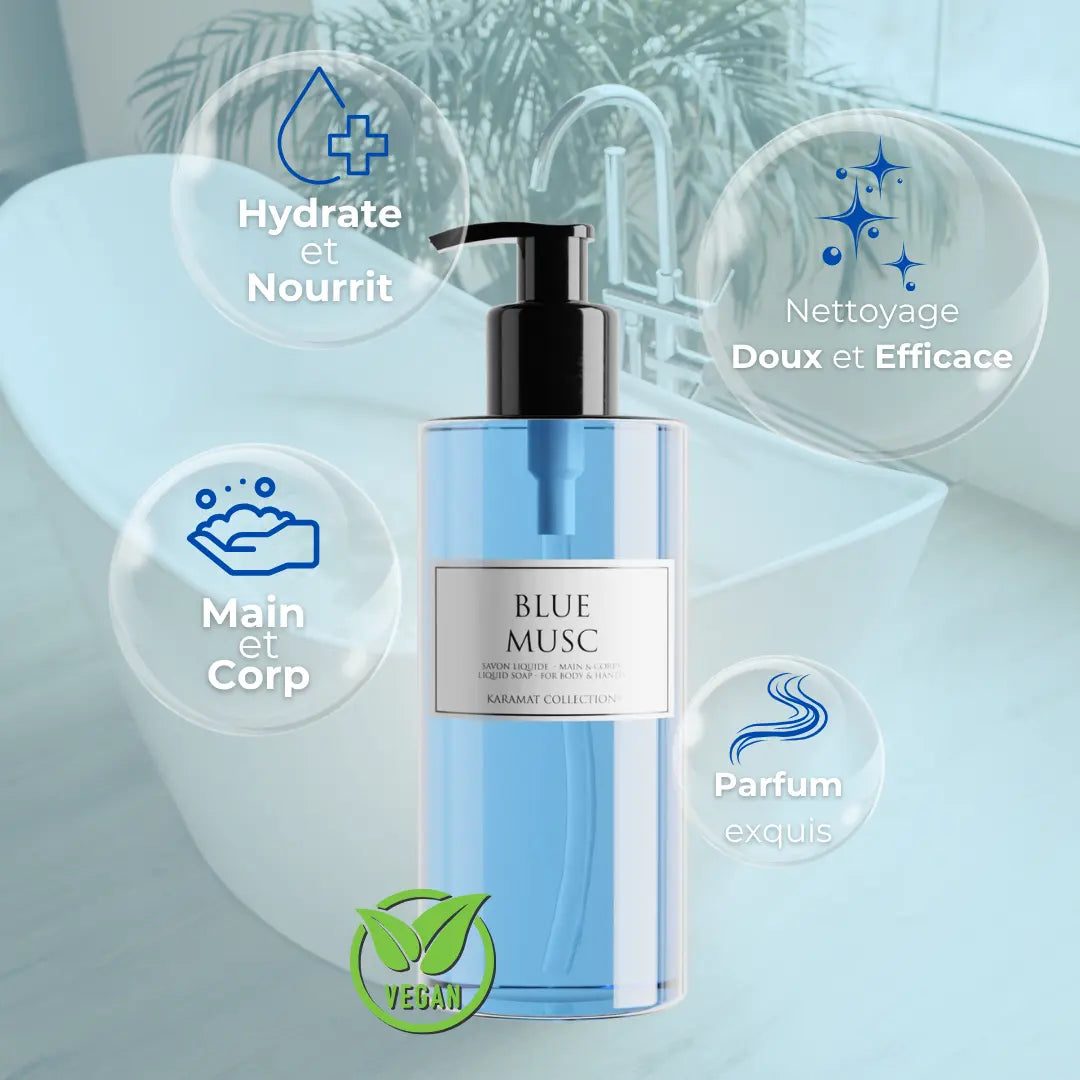 Blue Musk Savon Liquide de Luxe 300 ml