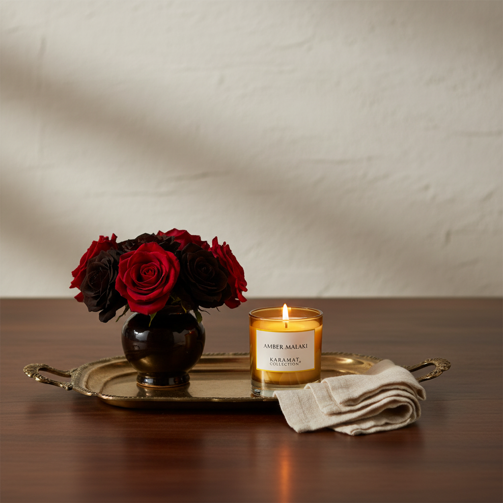 Bougie Parfumée Amber Malaki – Éclats d'Ambre