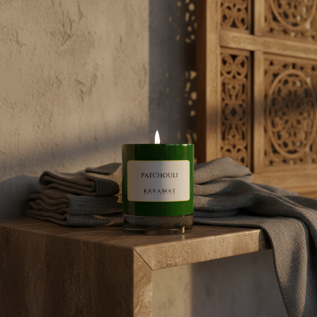 Bougie Parfumée Patchouli – Profondeur Terreuse