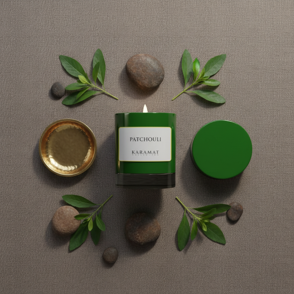 Bougie Parfumée Patchouli – Profondeur Terreuse