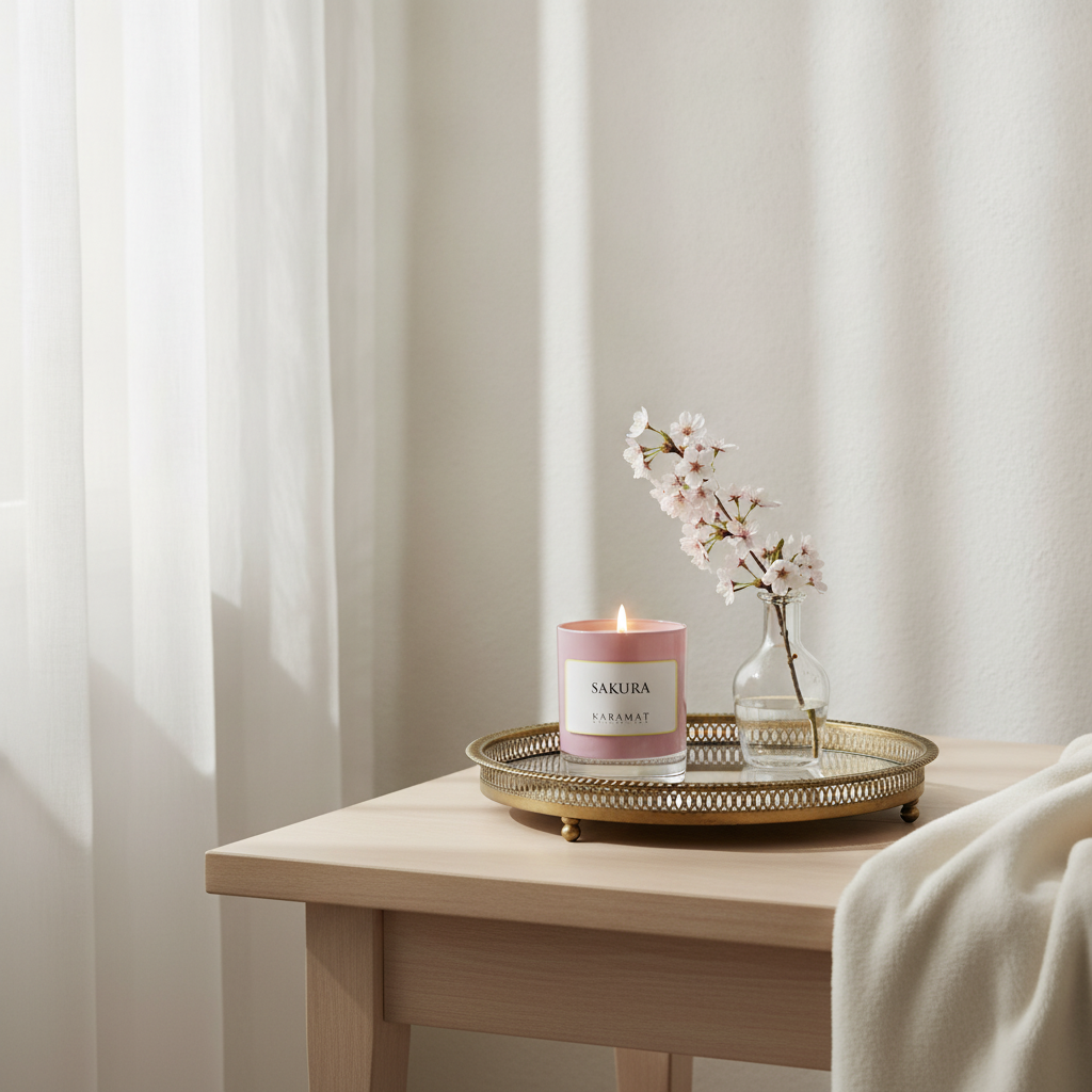 Bougie Parfumée Sakura – Floraison Printanière