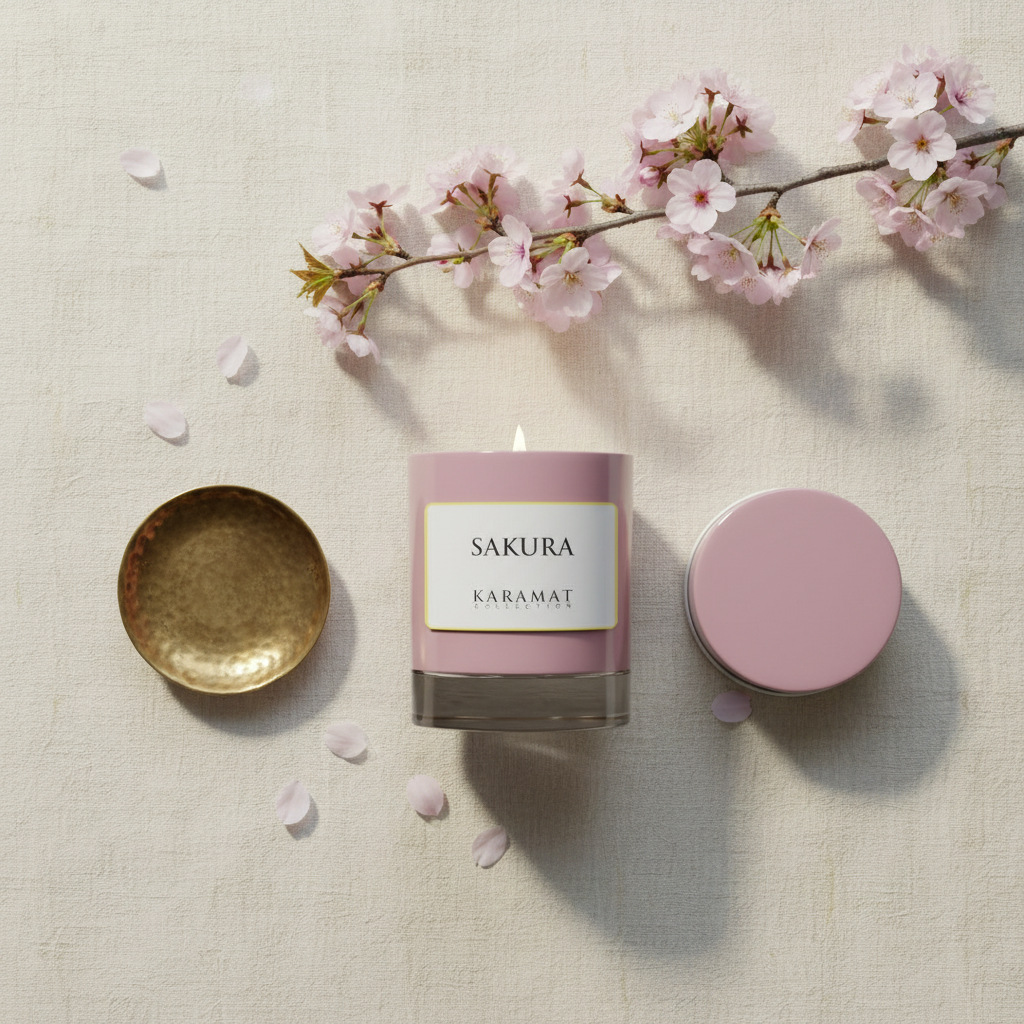 Bougie Parfumée Sakura – Floraison Printanière