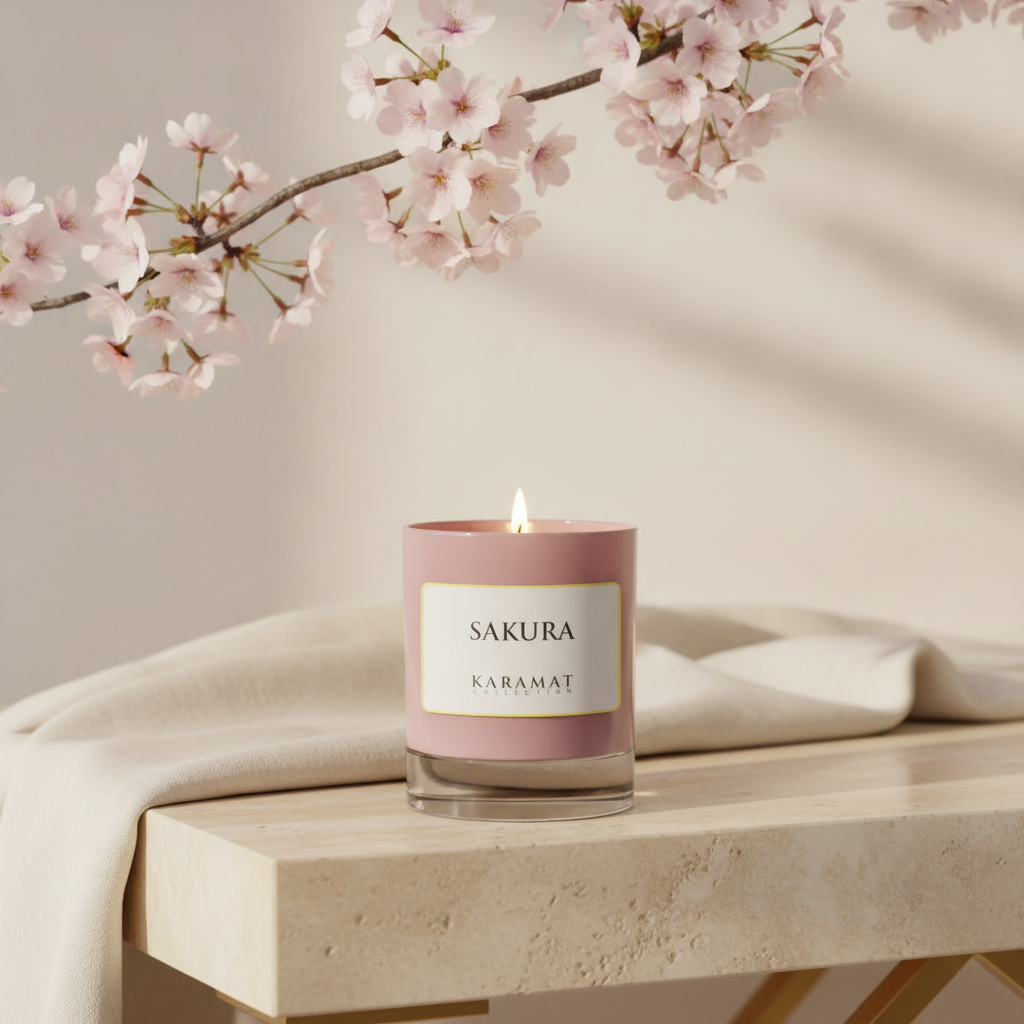Bougie Parfumée Sakura – Floraison Printanière