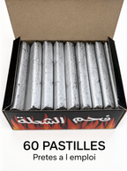 Charbon pour bakhour — 60 pastilles à allumage rapide