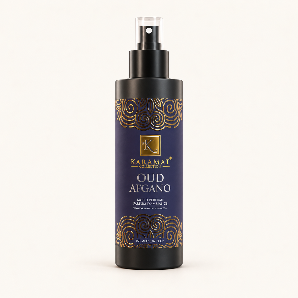 Oudh Afgano – Spray D’Ambiance 150 ml — flacon sur fond crème