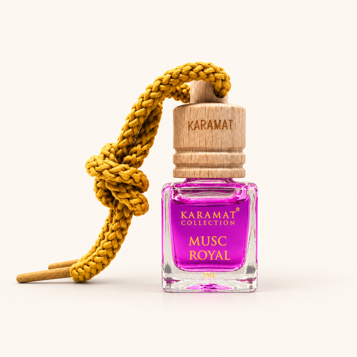 Royal Musk 5 ml – Parfum Voiture — produit sur fond crème