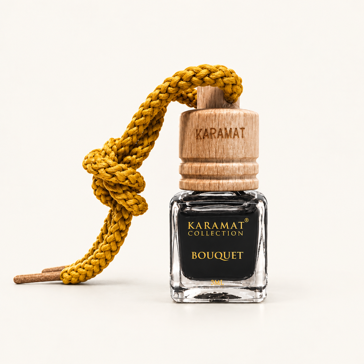Bouquet Luxe 5 ml – Parfum Voiture — produit sur fond crème