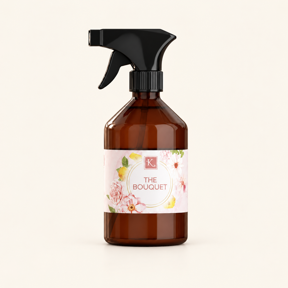 Collection Florale – Spray d'Intérieur 500 ml — flacon sur fond crème