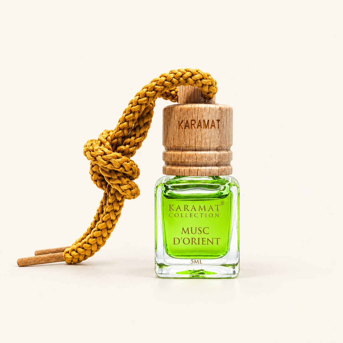 Orient Musk 5 ml – Parfum Voiture — produit sur fond crème