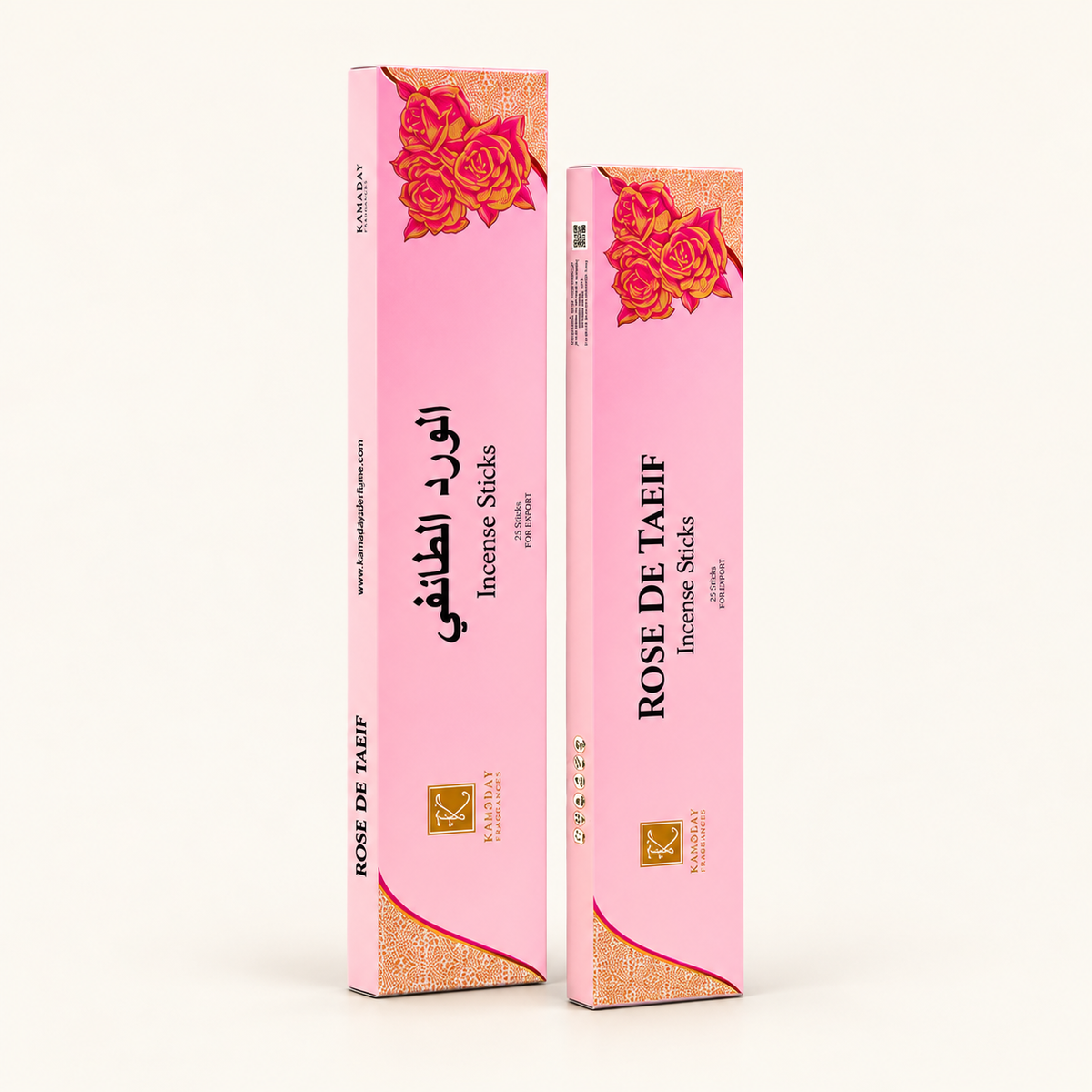 Rose DE Taeif – Bâtonnets d’Encens Rose de Taëf — produit sur fond crème