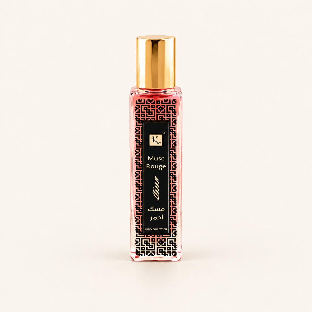 Musc Rouge Eau de Parfum 50 ml Lactée — produit sur fond crème