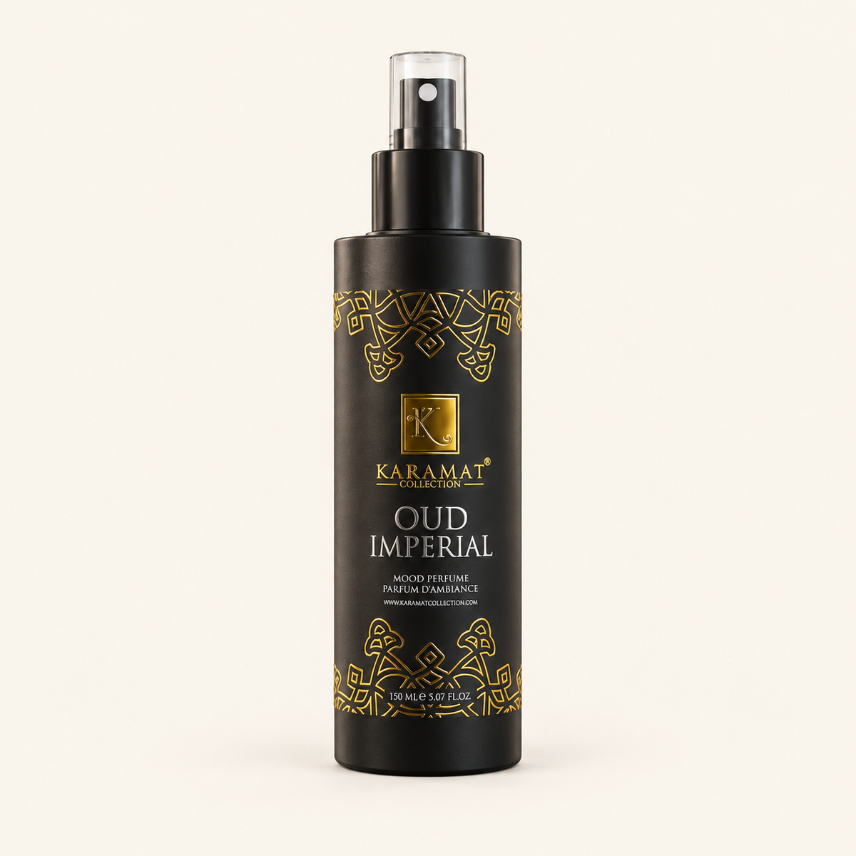 Oudh Imperial – Spray D’Ambiance 150 ml — flacon sur fond crème
